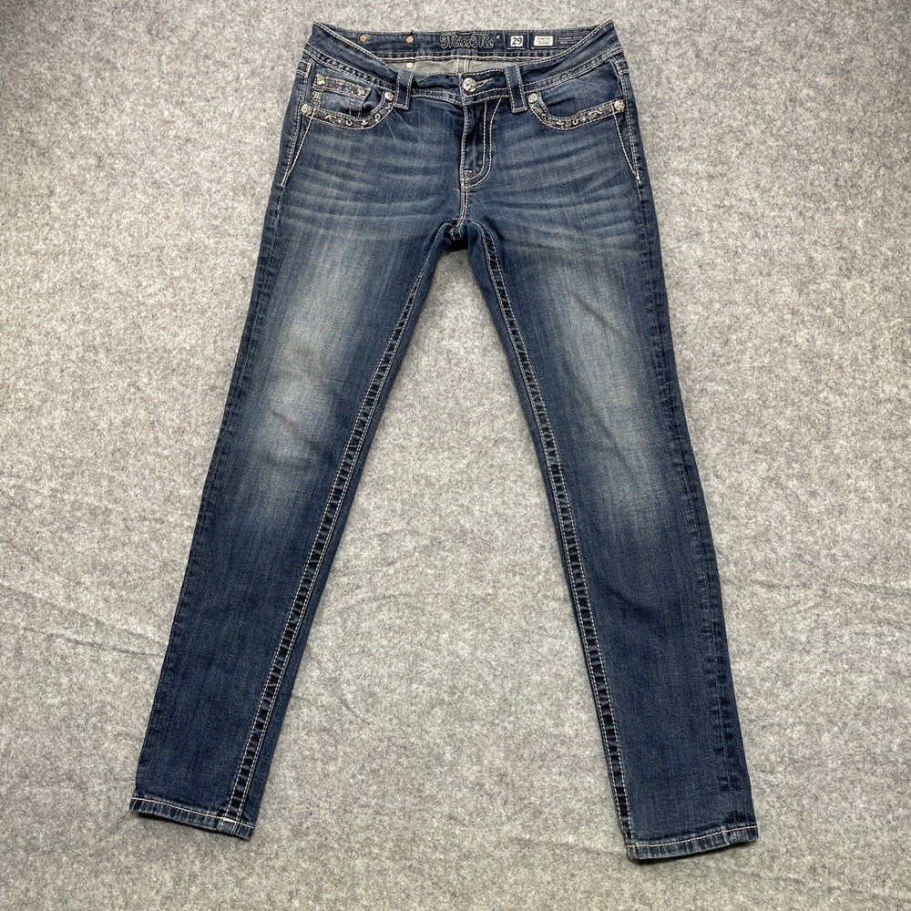 Miss Me Brand Skinny Jeans Size 29 Women's Blue Denim L31